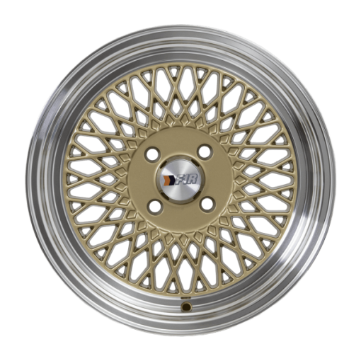 F1R wheels F01 Gold Polished Lip
