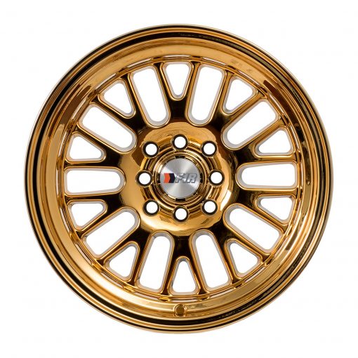 F1R wheels F04 Gold Chrome