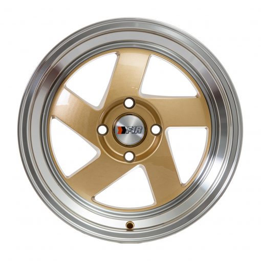 F1R wheels F08 Gold Polished Lip