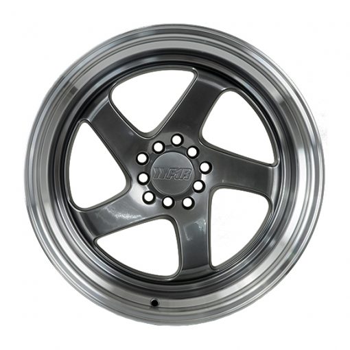 F1R wheels F28 Hyper Black Polished Lip