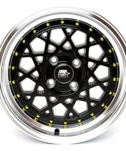 MST wheels Fiori Matte Black Gold Rivets