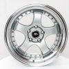 MST wheels MT07 Silver Machined Lip