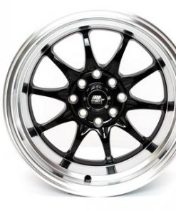 MST wheels MT11 Black Machined Lip