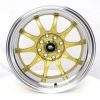 MST wheels MT11 Gold Machined Lip