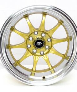 MST wheels MT11 Gold Machined Lip