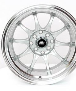 MST wheels MT11 Silver Machined Lip