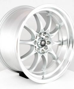 MST wheels MT11 Silver Machined Lip