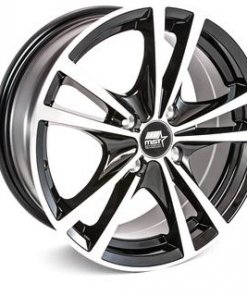 MST wheels Saber Gloss Black Machined Face