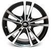 MST wheels Saber Gloss Black Machined Face
