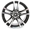 MST wheels Saber Gloss Black Machined Face