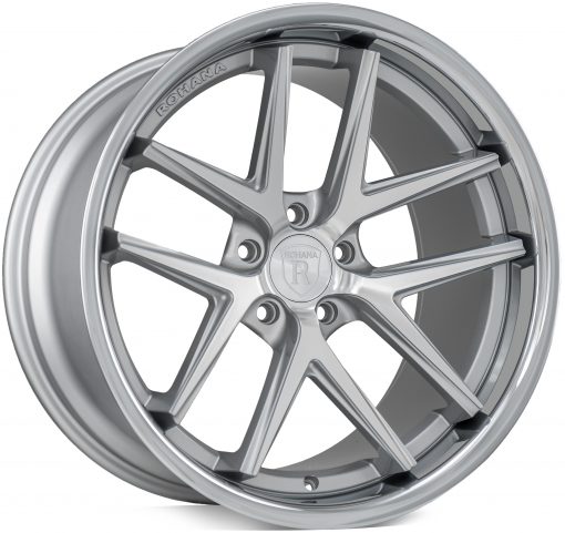 Rohana wheels RC9 Machined Silver Stainless Lip