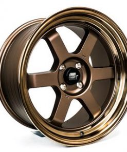 Time Attack Time Attack 17X9 4X100 Matte Bronze Machined Bronze Lip