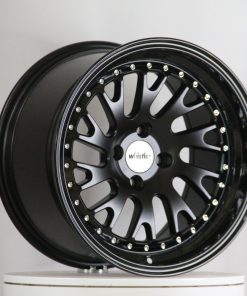 WHISTLER SK1-T 18X10.5 +22 5X114.3 SATIN BLACK FACE GLOSS BLACK LIP