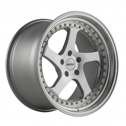 WHISTLER SK5 18X10.5 +22 5X114.3 SILVER MACHINED FACE