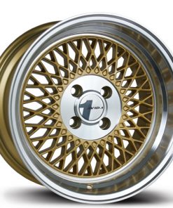 AVID 1 AV-18 15X8 +25 4X100 GOLD POLISHED LIP