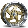 AVID 1 AV-19 16X8 +25 4X100 GOLD POLISHED LIP