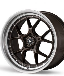 Alternative view of MFLOW MFL1 18X8.5 +35 5X100 MATTE BRONZE MACHINED LIP