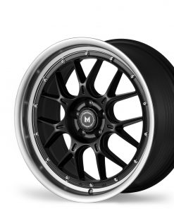 Alternative view of MFLOW MFL2 19X9.5 +38 5X112 MATTE BLACK MACHINED LIP