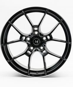 MFLOW MFR4 18X8.5 +35 5X120 MATTE BLACK MACHINED LIP