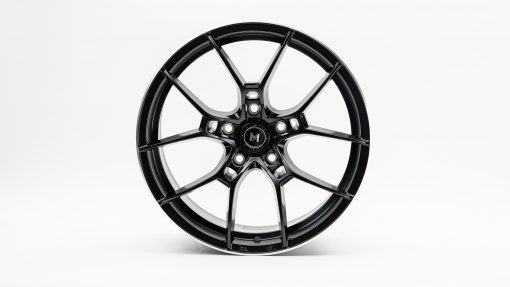 MFLOW MFR4 18X8.5 +35 5X120 MATTE BLACK MACHINED LIP