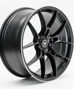 Alternative view of MFLOW MFR4 19X8.5 +35 5X100 MATTE BLACK MACHINED LIP