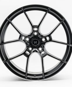 MFLOW MFR4 20X9.5 +38 5X120 MATTE BLACK MACHINED LIP