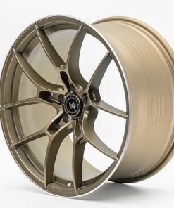 Alternative view of MFLOW MFR4 19X9.5 +35 5X100 MATTE BRONZE MACHINED LIP