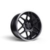 3SDM 0.09 19X8.5 +42 5X112 BLACK POLISHED LIP wheel